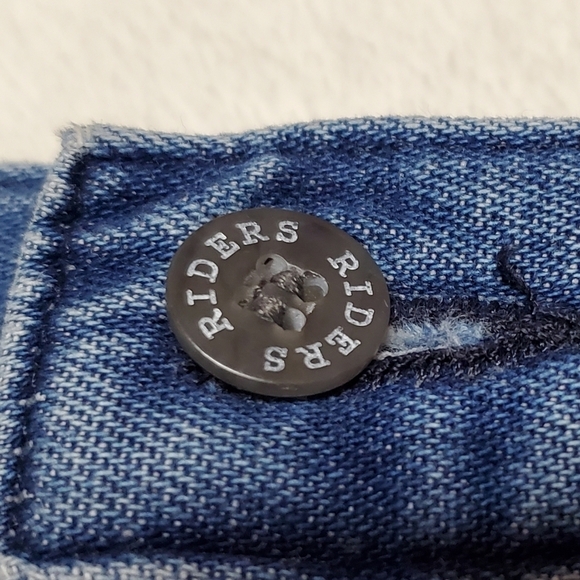 Vintage 90s Lee Riders Mid Wash Stone Wash Stretchy Basic Denim Maxi Skirt Med - Picture 10 of 11